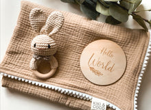 Load image into Gallery viewer, Crochet Baby Bunny Rattle Toy
